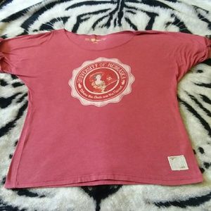Distant Replays Nebraska Cornhuskers Football Tee